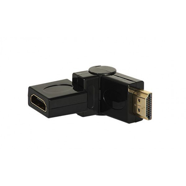 Adapter HDMI kotni Male-FeMale 180°