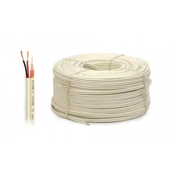 Kabel Koax CCTV YR59+2PW 100m
