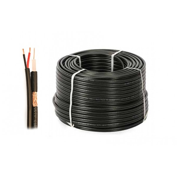 Kabel Koax CCTV PE YR59+2PW 100m