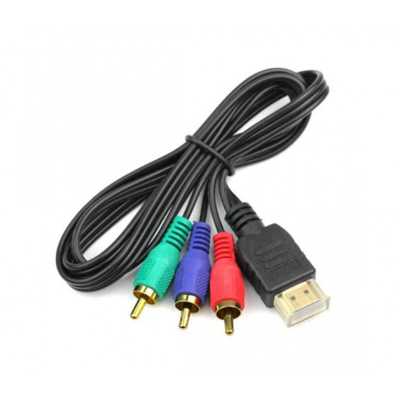 Prehodni kabel HDMI Male na 3xRCA 1M