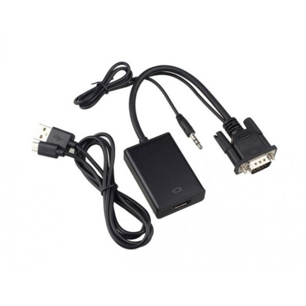 Adapter VGA kabel 25cm HDMI-AV-USB HD