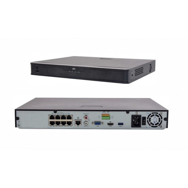 UNV Recorder NVR302-08E-8P 8CH PoE