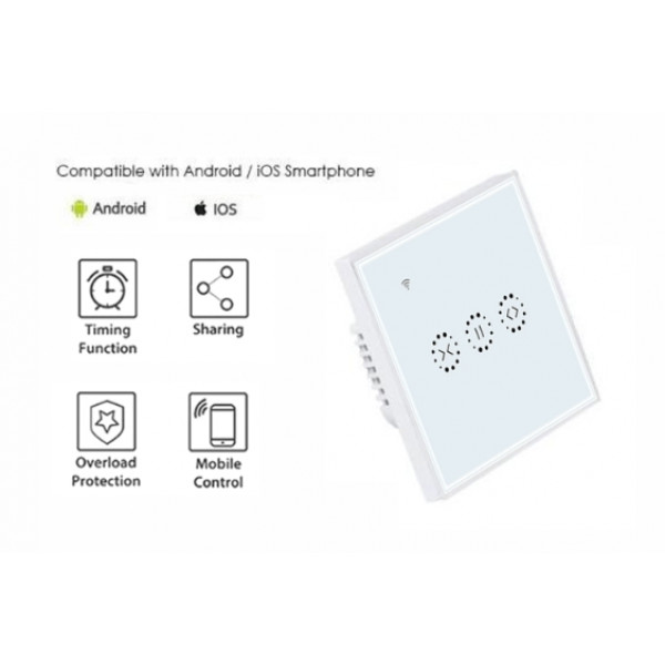 WiFi Smart Touch pogonsko stikalo EU