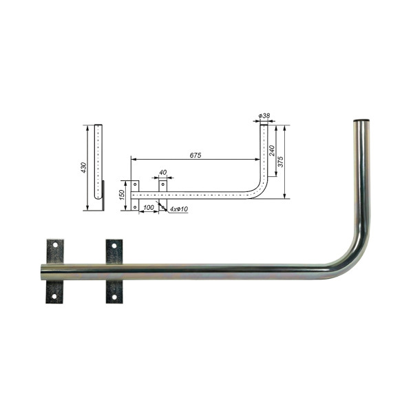 Zidni bočni nosilec levi Z75